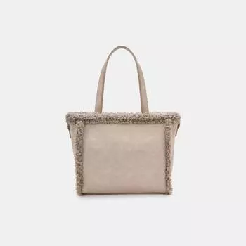 АУГС327700 Сумка женская,иск.кожа/иск мех , 380*130*270,бежевая