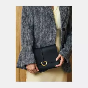 АУГС338600 Сумка женская Ralf Ringer натур.кожа,260х55х195,черная