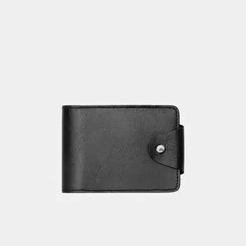 IZ307-ZM08-D1r Зажим для денег с RFID-защитой ,нат.кожа,110мм*80мм,черный