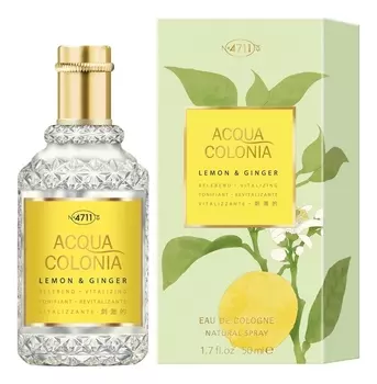 4711 Acqua Colonia Lemon & Ginger: одеколон 50мл