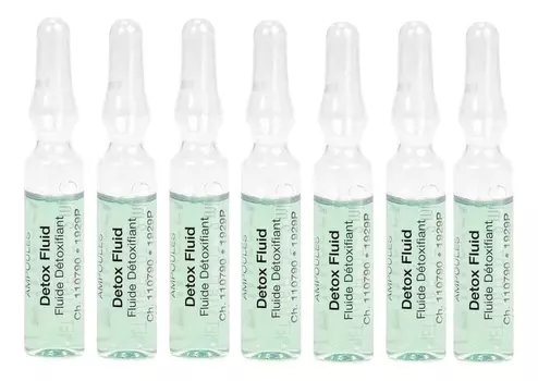 Ампульная сыворотка для лица Ampoules Detox Fluid: Сыворотка 7*2мл