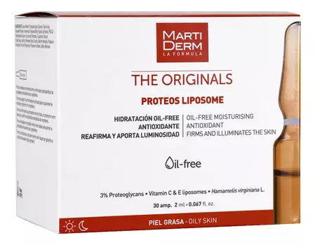 Ампульная сыворотка для лица The Originals Proteos Liposome: Сыворотка 30*2мл