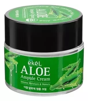 Ампульный крем для лица с экстрактом алоэ вера Aloe Ampule Cream 70мл
