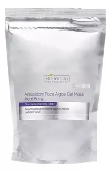 Антиоксидантная альгинатная маска для лица c ягодами Асаи Antioxidant Face Algae Gel Mask Acai Berry: Маска 190г (запасной блок)