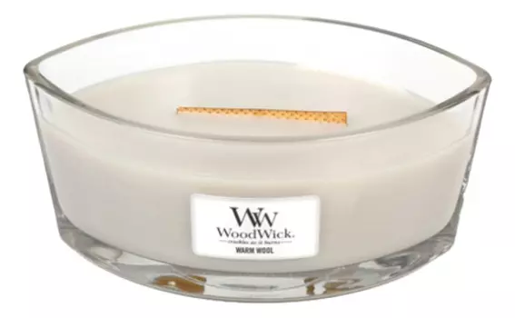 Ароматическая свеча-эллипс Warm Wool: свеча 453,6г