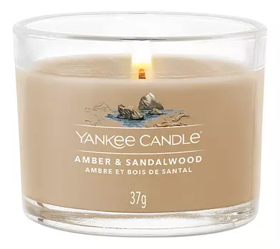 Ароматическая свеча Amber &amp; Sandalwood: свеча 37г