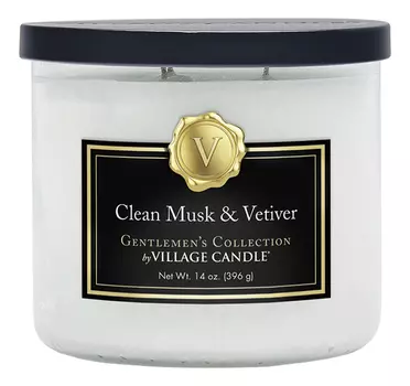 Ароматическая свеча Clean Musk &amp; Vetiver: свеча 396г