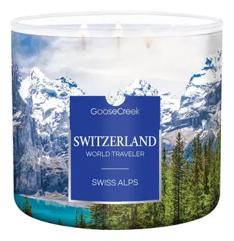 Ароматическая свеча Swiss Alps (Швейцарские альпы): свеча 411г