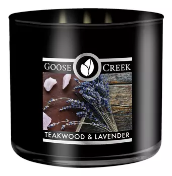 Ароматическая свеча Teakwood &amp; Lavender (Тиковое дерево и Лаванда): свеча 411г