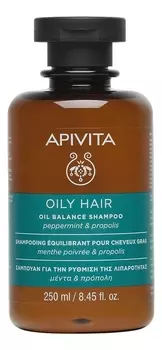 Балансирующий шампунь для волос с экстрактом перечной мяты и прополисом Oil Balance Shampoo With Peppermint &amp; Propolis: Шампунь 250мл