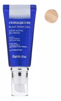 BB крем для лица со стволовыми клетками растений Derma Cube Plant Stem Cell Super Active Cream SPF30 PA++ 60г: 13 Natural Ivory