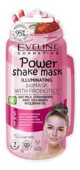 Bio маска для лица с пробиотиками Сияние кожи Power Shake Mask Illuminating 10мл: Маска 1шт