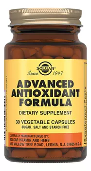 Биодобавка Антиоксидантная формула Advanced Antioxidant Formula: 30 капсул