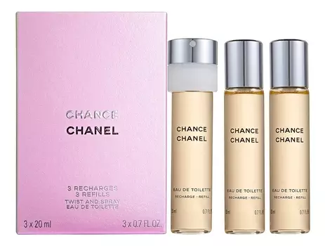 Chance Eau De Toilette: туалетная вода 3*20мл запаски