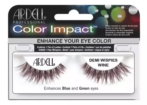 Цветные накладные ресницы Color Impact: Wine