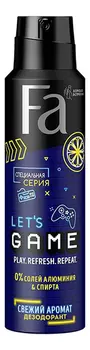 Дезодорант для тела Let's Game 150мл