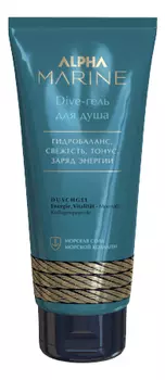 Dive-гель для душа c морской cолью и коллагеном Alpha Marine 200мл