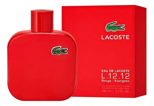 Eau de Lacoste L.12.12 Rouge Energetic: туалетная вода 100мл