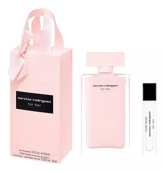For Her Set: набор (For Her Eau De Parfum п/вода 100мл + For Her Pure Musc п/вода 10мл)
