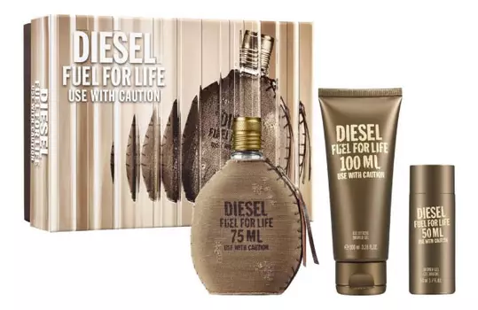 Fuel For Life Men: набор (т/вода 75мл + гель д/душа 100мл + гель д/душа 50мл)