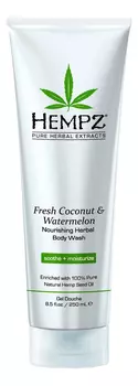 Гель для душа Fresh Coconut &amp; Watermelon Herbal Body Wash (кокос и арбуз): Гель 250мл