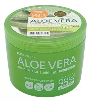 Гель для тела успокаивающий Body Phren Aloe Vera Moisture Real Soothing Gel 500г: Гель 500г
