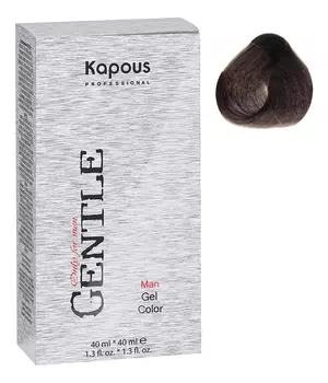 Гель-краска без аммония Gentlemen Gel Color (40мл + 40мл): 6 Светло-коричневый