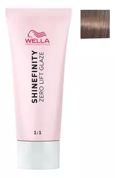 Гель-крем краска для тонирования и блеска без осветления Shinefinity Zero Color Glaze 60мл: 05/37 Карамельный Эспрессо