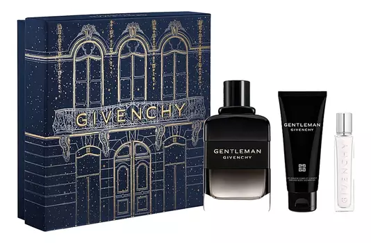 Gentleman Eau De Parfum Boisee: набор (п/вода 100мл + гель д/душа 75мл + п/вода 12,5мл)