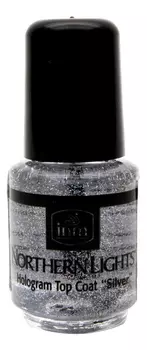Голографическая сушка-закрепитель лака для ногтей Northen Lights Hologram Top Coat Silver: Сушка-закрепитель 3,5мл