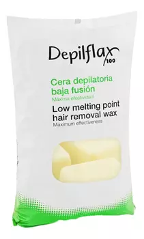 Горячий воск для чувствительной и раздраженой кожи плотный Low Melting Point Hair Removal Wax (слоновая кость) : Воск 1000г