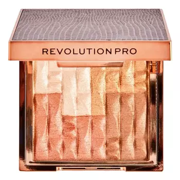 Хайлайтер и бронзер для лица Goddess Glow Shimmer Brick 8г: Sublime