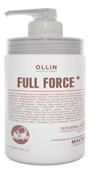 Интенсивная увлажняющая и восстанавливающая маска для волос с маслом кокоса Full Force Intensive Restoring Mask With Coconut Oil: Маска 650мл