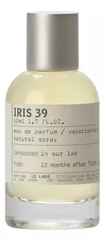 Iris 39: парфюмерная вода 50мл уценка