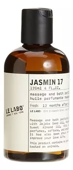 Jasmin 17: масло для массажа и ванны 120мл