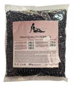 Эластичный пленочный воск для депиляции Азуленовый High Quality Pebbles: Воск 800г