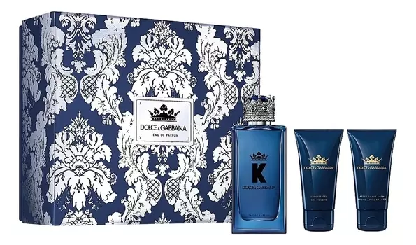 K Eau De Parfum: набор (п/вода 100мл + бальзам п/бритья 50мл + гель д/душа 50мл)
