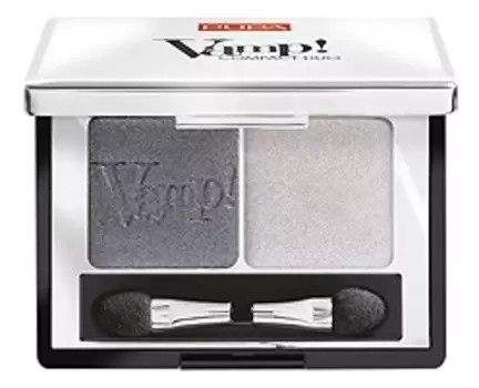 Компактные двойные тени Vamp! Compact Duo 2,2г: 009 Silver Stone