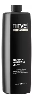 Кондиционер-крем для волос питательный с кератином и пантенолом Basic Keratin &amp; Panthenol Cream: Кондиционер-крем 1000мл