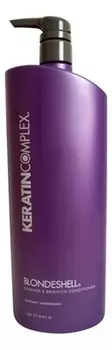 Корректирующий кондиционер для осветленных и седых волос Blondeshell Debrass &amp; Brighten Conditioner: Кондиционер 1000мл