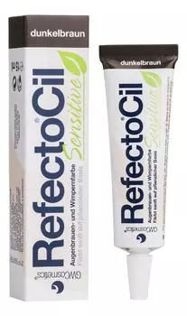 Краска для бровей и ресниц Sensitive Eyelash &amp; Eyebrow Tint 15мл: Темно-коричневый