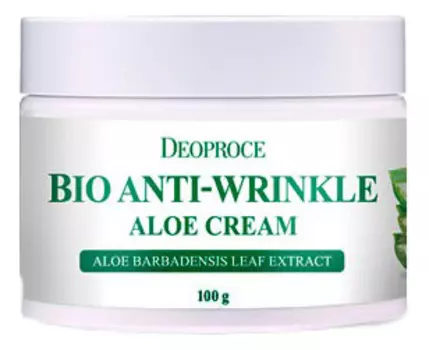 Крем для лица с экстрактом алоэ вера Bio Anti-Wrinkle Aloe Cream 100г