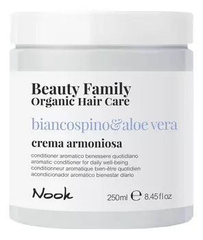 Крем-кондиционер для ежедневного ухода за волосами Beauty Family Crema Armoniosa Biancospino &amp; Aloe Vera: Крем-кондиционер 250мл