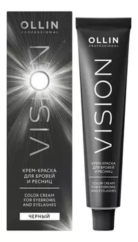 Крем-краска для бровей и ресниц Vision Color Cream 20мл: Черный