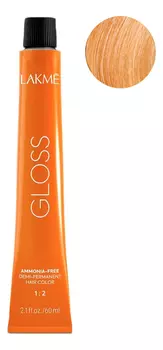 Крем-краска для тонирования волос без аммиака Gloss 60мл: 10-40 Белокурый платиновый медно-красный