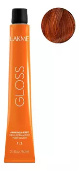 Крем-краска для тонирования волос без аммиака Gloss 60мл: 6-40 Темный блондин медный