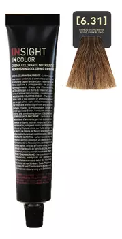 Крем-краска для волос с фитокератином Incolor Crema Colorante 100мл: 6.31 Бежевый темный блондин