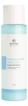 Крем-тонер для лица с гиалуроновой кислотой Hyaluronic Acid Multi Care Cream &amp; Toner 200мл