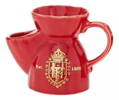 Кружка для бритья Red Shaving Mug (красная, фарфор)