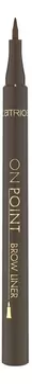 Лайнер для бровей On Point Brow Liner 1мл: 040 Dark Brown